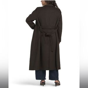 NWT Chocolate Brown Women's Wool Coat